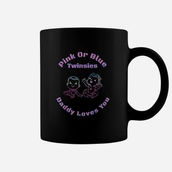 Pink Or Blue Twins Gender Coffee Mug | Crazezy AU