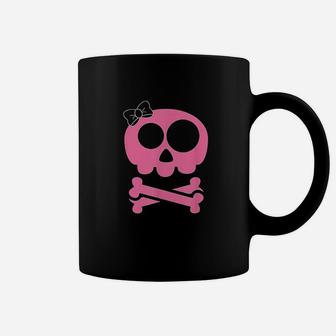 Pink Skull And Crossbones Coffee Mug - Thegiftio