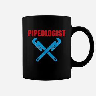 Pipeologist Plumber Pipes Repairman Plumbing Tradesperson Coffee Mug | Crazezy