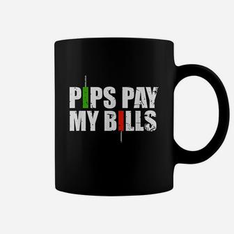 Pips Pay My Bills Stock Market Trader Coffee Mug | Crazezy