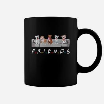 Pitbull Friends Tv Shirt Coffee Mug - Thegiftio UK