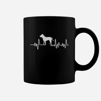 Pitbull Gifts Dog Lover Heartbeat Coffee Mug | Crazezy CA