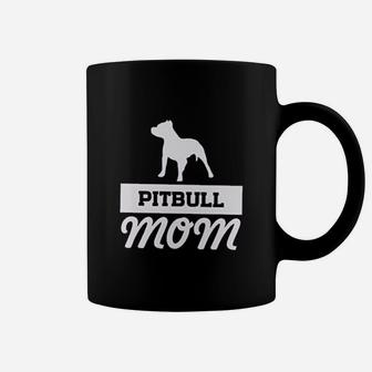 Pitbull Mom Off Shoulder Dog Mom Flowy Top Cute Mom Gifts Coffee Mug | Crazezy UK