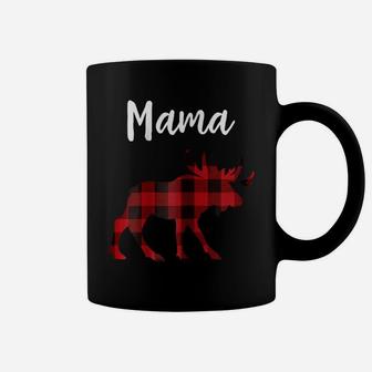 Plaid Moose Mama Christmas Pajama Coffee Mug | Crazezy