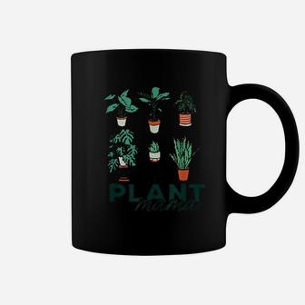 Plant Mama Illustrated Potted House Plants Gardening Coffee Mug | Crazezy