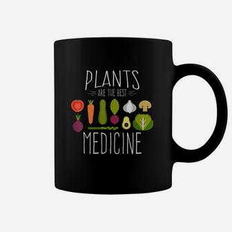 Plants Vegan Funny Vegetables Are Medicine Vegetarian Gifts Coffee Mug | Crazezy UK