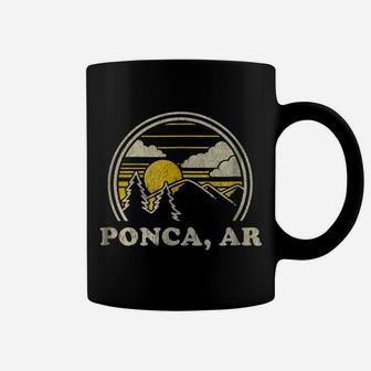 Ponca Arkansas Ar T Shirt Vintage Hiking Mountains Tee Coffee Mug | Crazezy AU