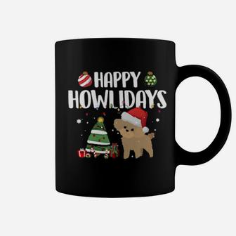 Poodle Dog Noel Reindeer Dance Xmas Tree Coffee Mug - Monsterry UK