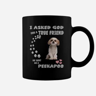 Poodle Pekingese Dog Quote Mom Dad Costume, Cute Peekapoo Coffee Mug | Crazezy UK