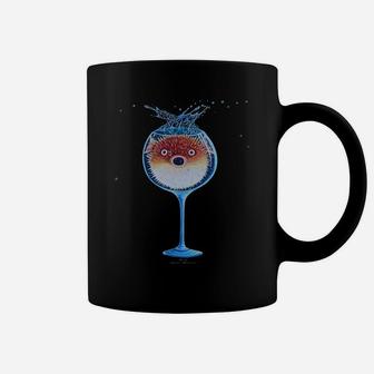 Porcupinefish In A Wine Glass From The World In A Glass Coffee Mug - Thegiftio UK