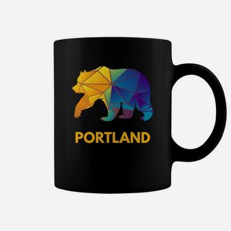 Portland Low Poly Bear Portland Oregon Coffee Mug - Thegiftio UK