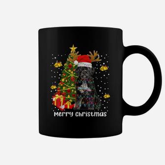Portuguese Water Dog Christmas Lights Tree Santa Xmas Pajama Coffee Mug | Crazezy UK