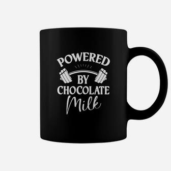 Powered By Chocolate Milk Weight Lifting Coffee Mug - Thegiftio