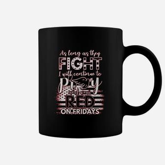 Pray Wear Red Friday Coffee Mug | Crazezy