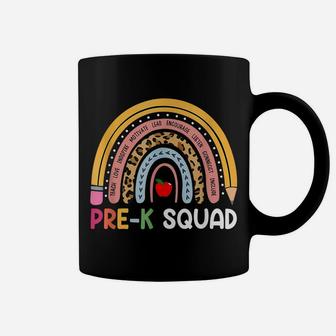 Pre-K Squad Preschool Squad Teacher Funny Rainbow Lover Coffee Mug | Crazezy