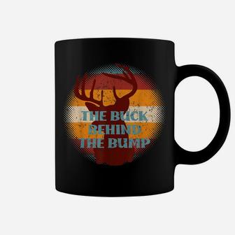 Pregnancy Announcement Buck Behind The Bump Funny Hunting Coffee Mug | Crazezy DE