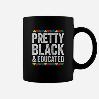 Pretty Black And Educated Coffee Mug | Crazezy UK