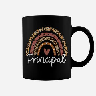 Principal Leopard Rainbow Funny School Principal Gift Coffee Mug | Crazezy CA
