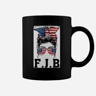 Pro America FJB American Flag Messy Bun Sweatshirt Coffee Mug | Crazezy