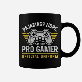 Pro Gamer Pajamas Funny Video Games Boys Teens Gaming Coffee Mug | Crazezy UK