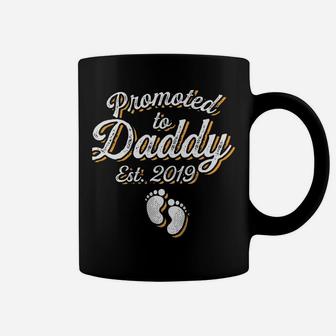 Promoted To Daddy Est 2019 Funny New Dad Father Parent Gift Coffee Mug | Crazezy AU