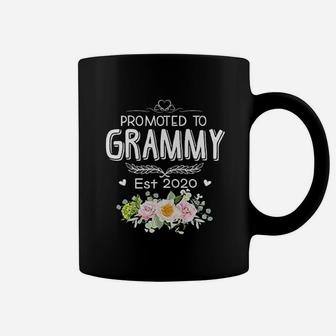 Promoted To Grammy Est 2020 Hippie Flower Coffee Mug - Thegiftio UK