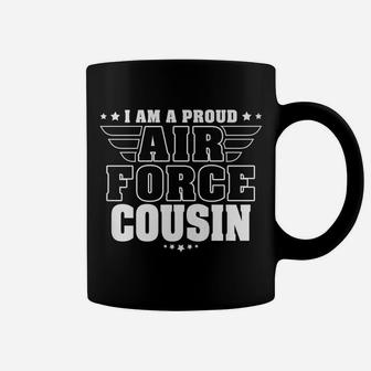 Proud Air Force Cousin Patriotic Pride Military Family Coffee Mug | Crazezy CA