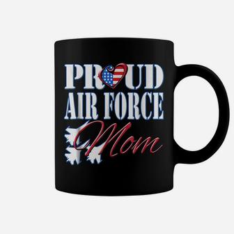 Proud Air Force Mom Shirt Us Heart Military Mothers Day Coffee Mug | Crazezy AU