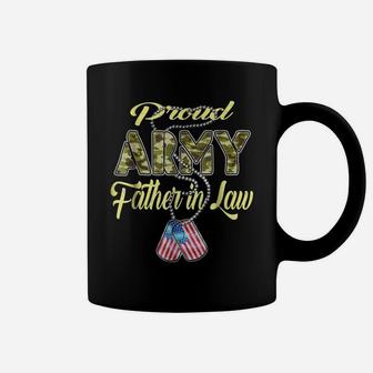 Proud Army Father In Law Shirt - Military Family Shirts Gift Coffee Mug | Crazezy AU