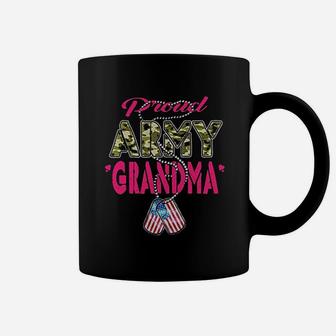 Proud Army Grandma Us Flag Coffee Mug | Crazezy DE