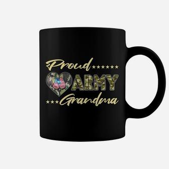 Proud Army Grandma Us Flag Dog Tag Military Grandmother Gift Sweatshirt Coffee Mug | Crazezy DE