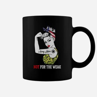 Proud Army Mom Shirt Strong Women Coffee Mug | Crazezy