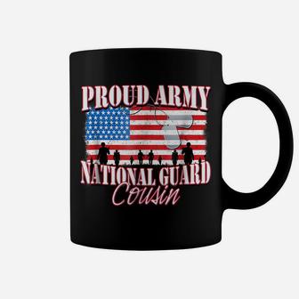 Proud Army National Guard Cousin Dog Tag Flag Shirt Men Coffee Mug | Crazezy