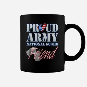 Proud Army National Guard Friend Usa Heart Flag Shirt Coffee Mug | Crazezy