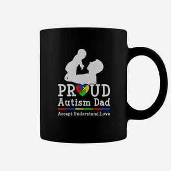 Proud Autism Dad Accept Understand Love Coffee Mug - Monsterry
