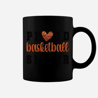 Proud Basketball Sister | Sister Of Basketball Player Coffee Mug | Crazezy UK