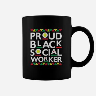 Proud Black Social Worker African American Coffee Mug - Thegiftio UK