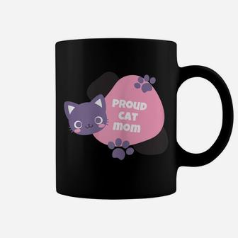 Proud Cat Mom Women Youth Tees Pet Lovers Gift Coffee Mug | Crazezy