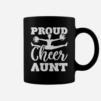 Proud Cheer Aunt Family Cheerleader Gift Coffee Mug | Crazezy