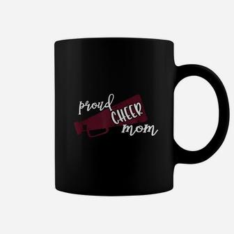Proud Cheer Mom Maroon Megaphone Coffee Mug - Thegiftio UK