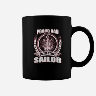 Proud Dad Of A United States Sailor Coffee Mug | Crazezy CA