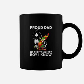 Proud Dad Of The Toughest Boy I Know Dad Support Coffee Mug | Crazezy DE