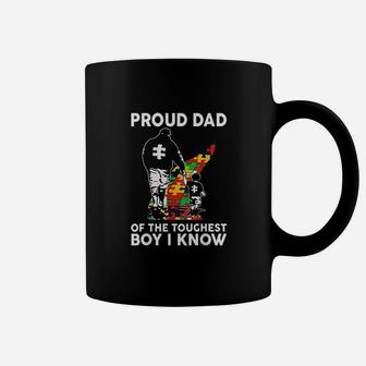 Proud Dad Of The Toughest Boy I Know Gift Coffee Mug | Crazezy