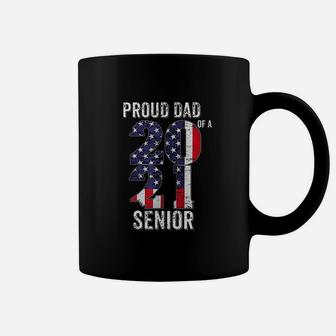 Proud Dad Senior Class Of 2021 American Flag Coffee Mug - Thegiftio UK