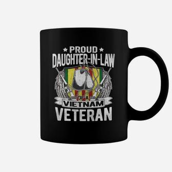 Proud Daughter-In-Law Of Vietnam Veteran - Dog Tags Military Coffee Mug | Crazezy
