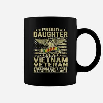 Proud Daughter Of Vietnam Veteran Us Flag Military Family Coffee Mug | Crazezy UK