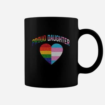 Proud Daughter Rainbow Lgbt Transgender Pride Month Coffee Mug - Thegiftio UK