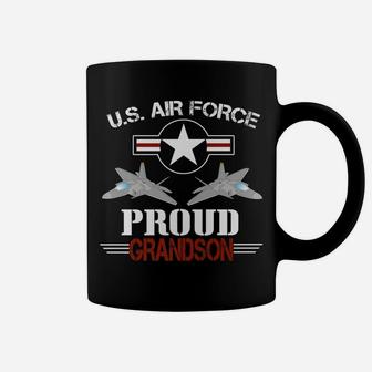 Proud Grandson US Air Force Stars Air Force Family Party Coffee Mug | Crazezy