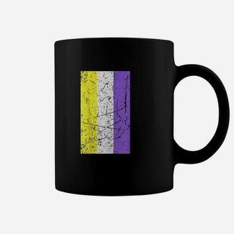Proud Nonbinary Community Colorful Pride Flag Lgbt Gift Coffee Mug | Crazezy