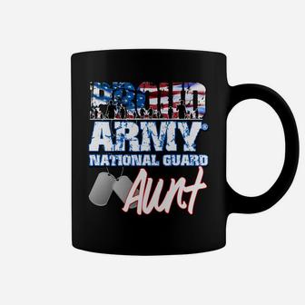 Proud Patriotic Army National Guard Aunt Usa Flag Women Coffee Mug | Crazezy